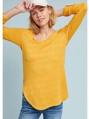 Anthropologie Akemi + Kin Sylvie Pointelle top